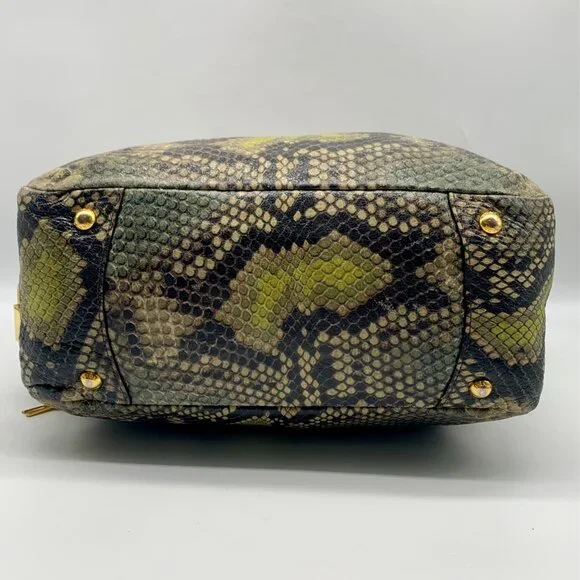 Prada Cervo Lux Printed Snakeskin Leather Tote - Picture 9 of 14